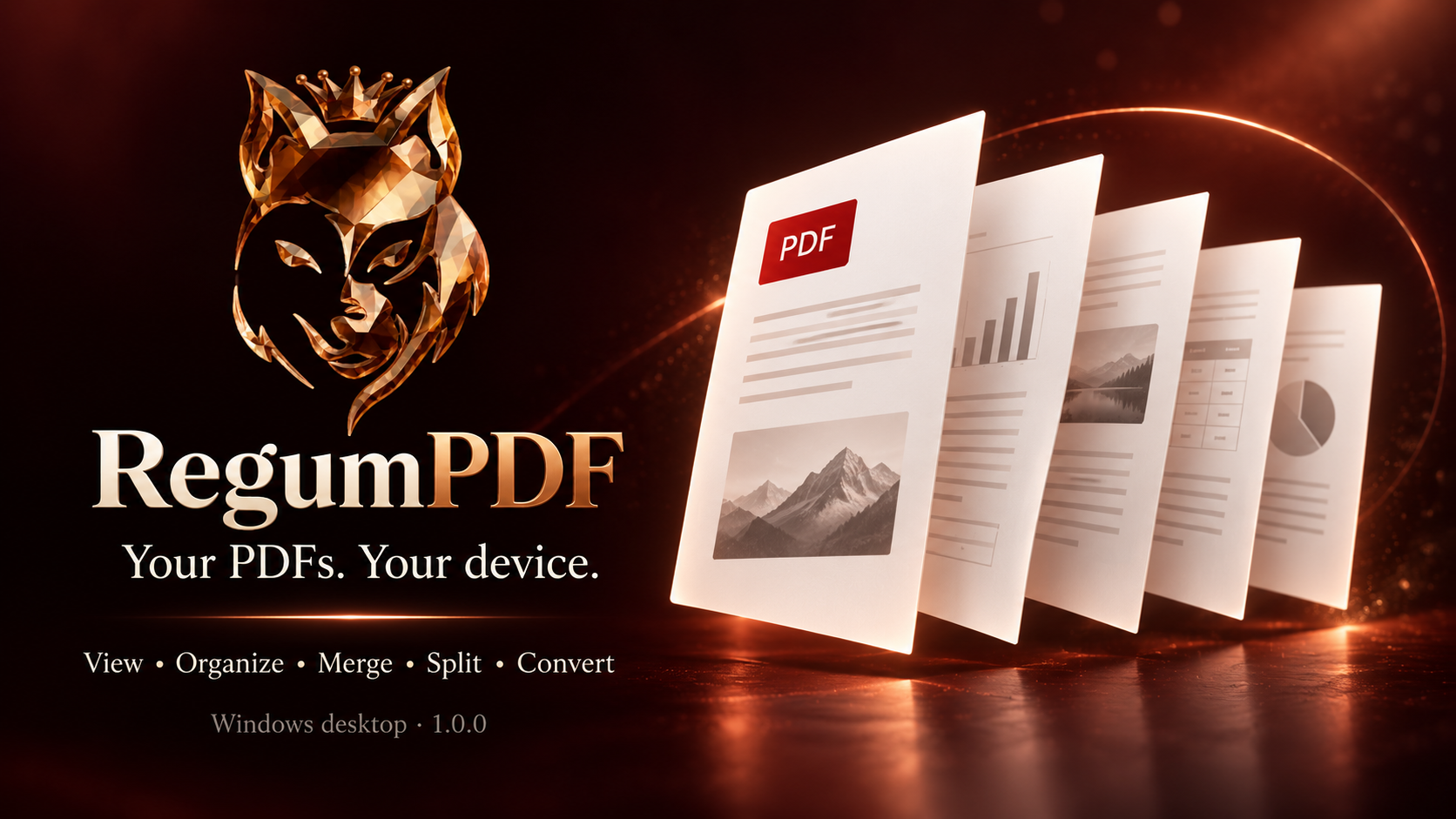 RegumPDF — Every page in order. Your files stay on your PC.